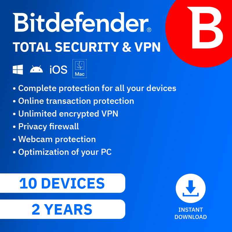 Bitdefender Total Security + VPN